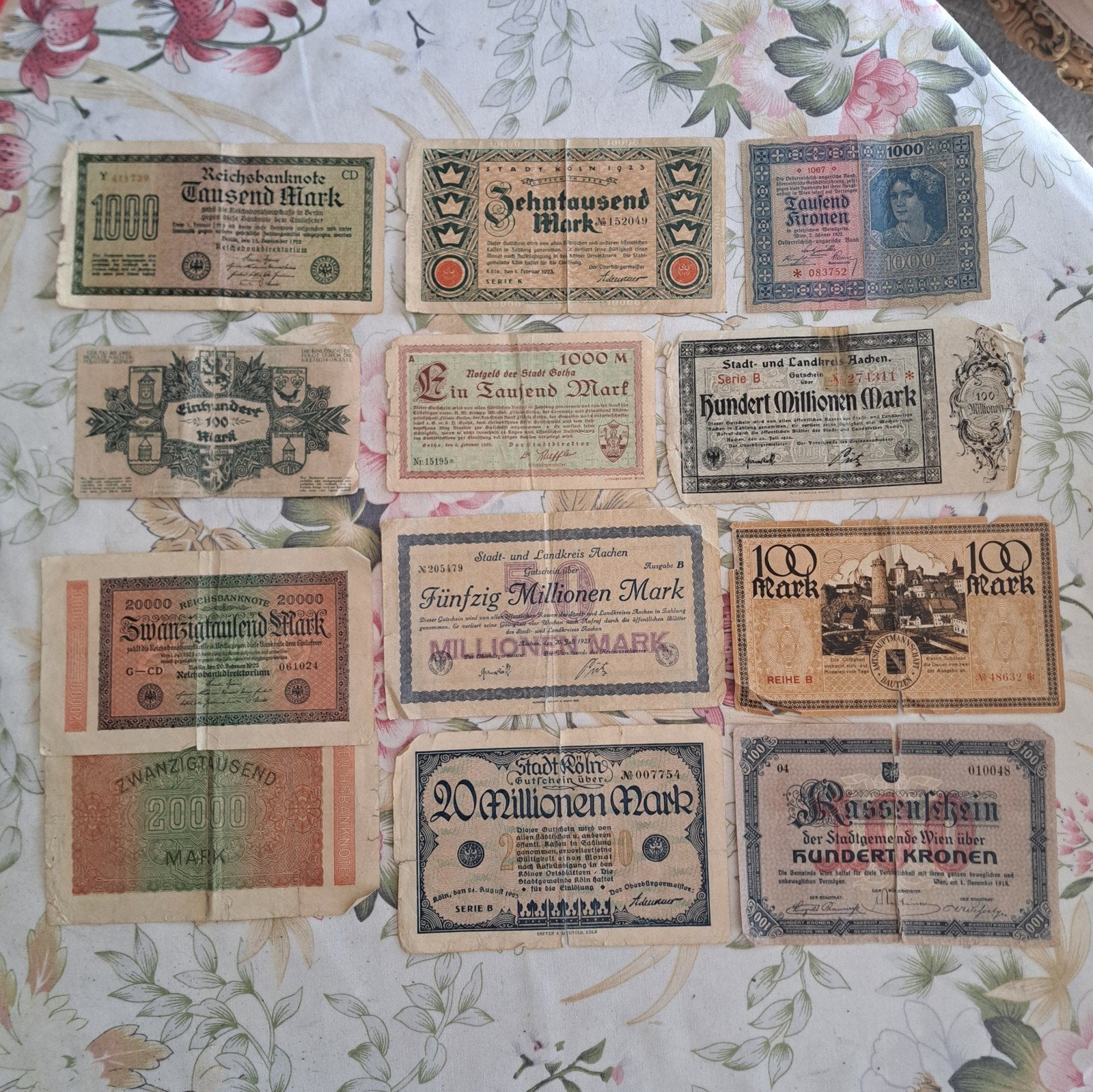 Duitse bankbiljetten van voor de 1e wereldoorlog, noodgeld, Ophalen of Verzenden, Duitsland