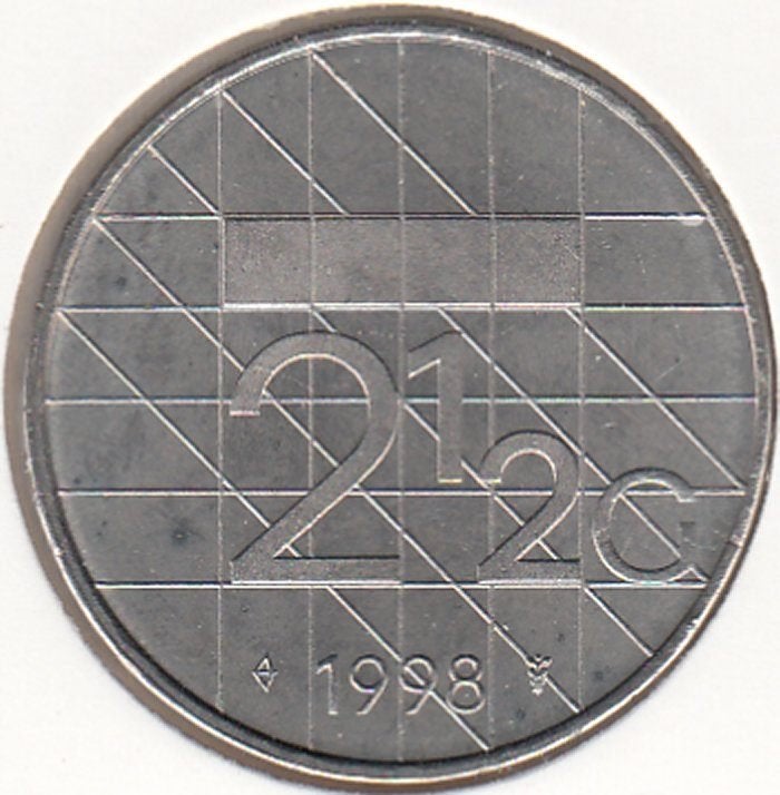 Nederland Rijksdaalder 1998 Beatrix UNC in munthouder, Ophalen of Verzenden, Koningin Beatrix, 2½ gulden, Losse munt