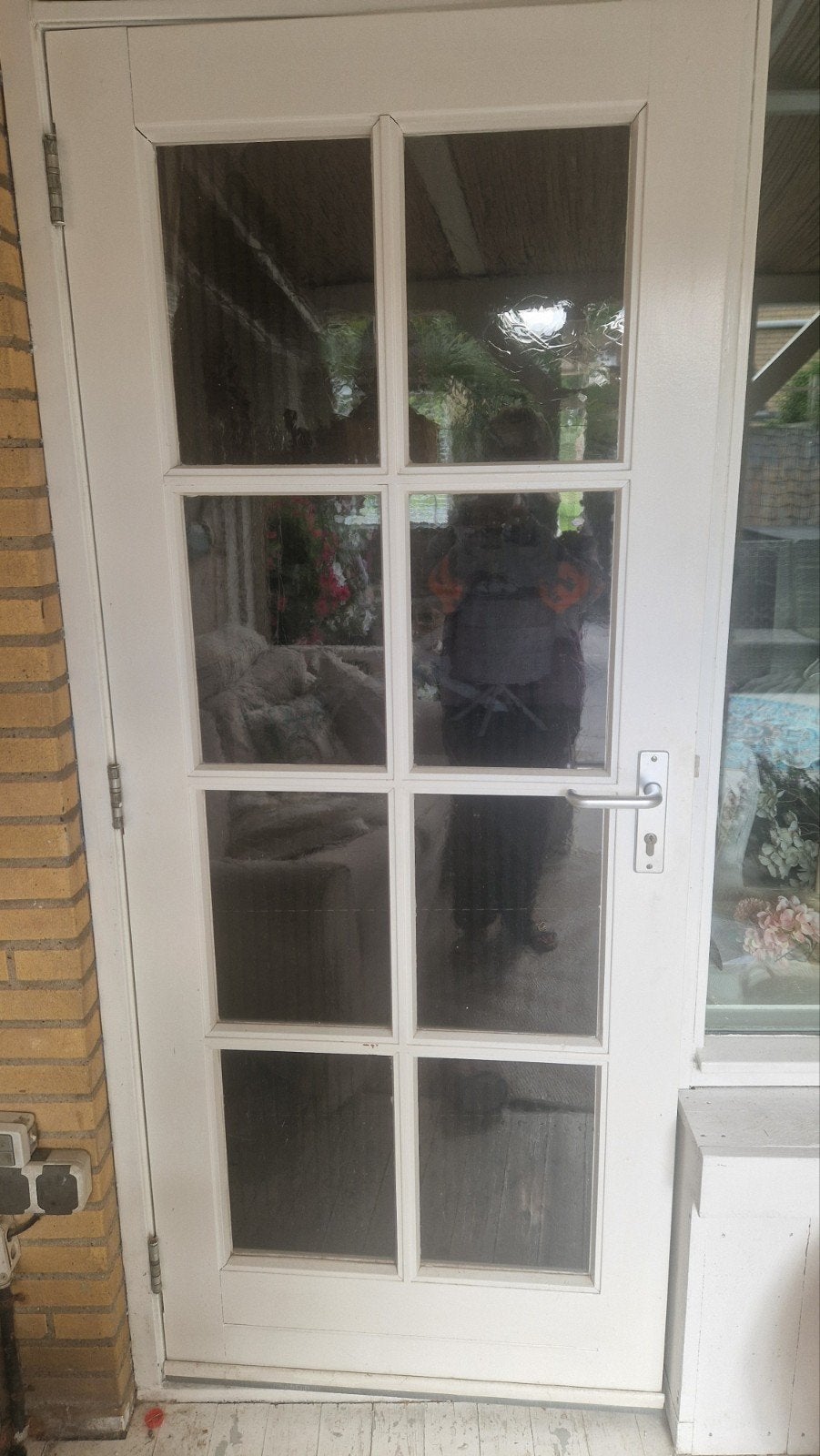 Buiten deur met 3 punts sluiting, Doe-het-zelf en Verbouw, Ophalen of Verzenden, Gebruikt, Buitendeur, 200 tot 215 cm