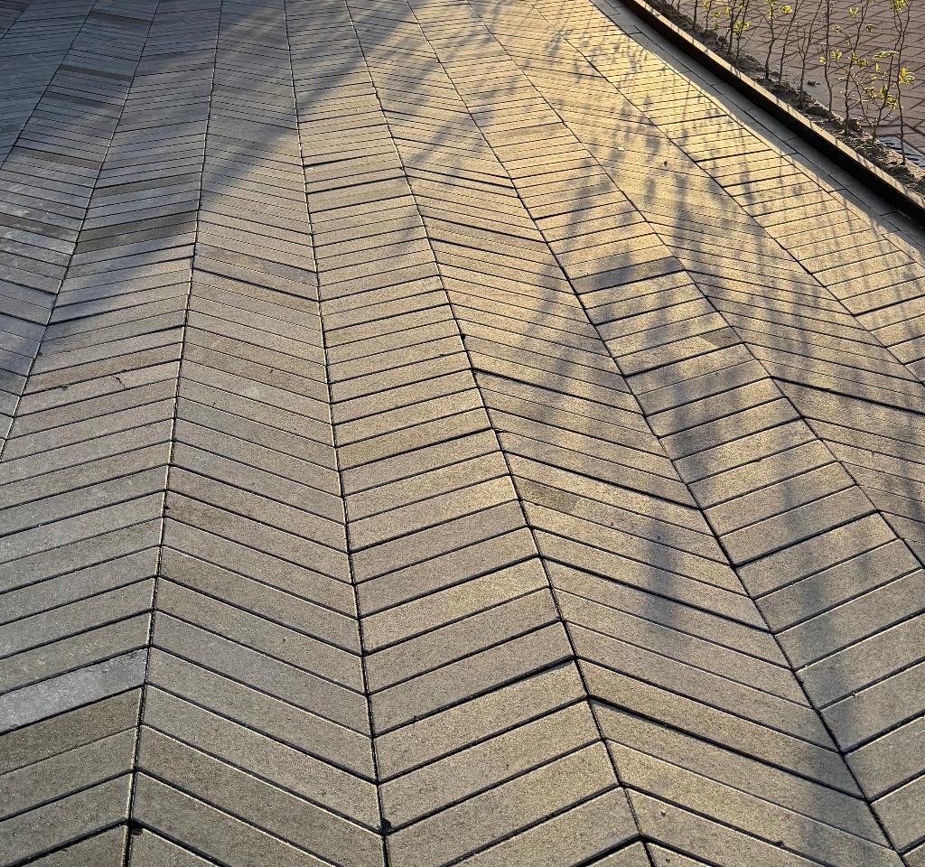 Excluton hongaarse punt tuin tegel (antraciet) Circa 5 m2, Tuin en Terras, Tegels en Klinkers, Ophalen, Nieuw, Beton, Terrastegels
