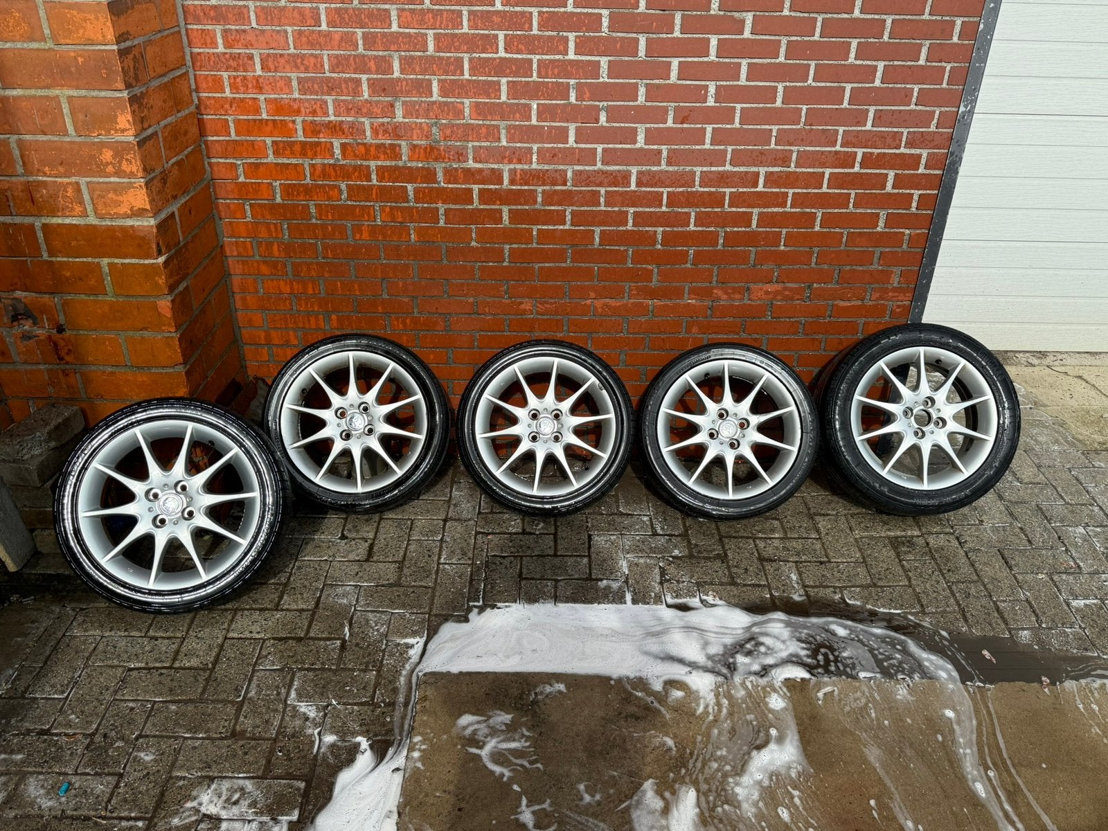Toyota Corolla E12 T-sport originele velgen 5 stuks, Gebruikt, 16 inch, Banden en Velgen, Personenwagen