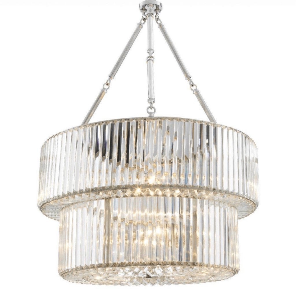 Eichholtz kroonluchter/hanglamp, Ophalen, Nieuw, Glas, E14 (klein)