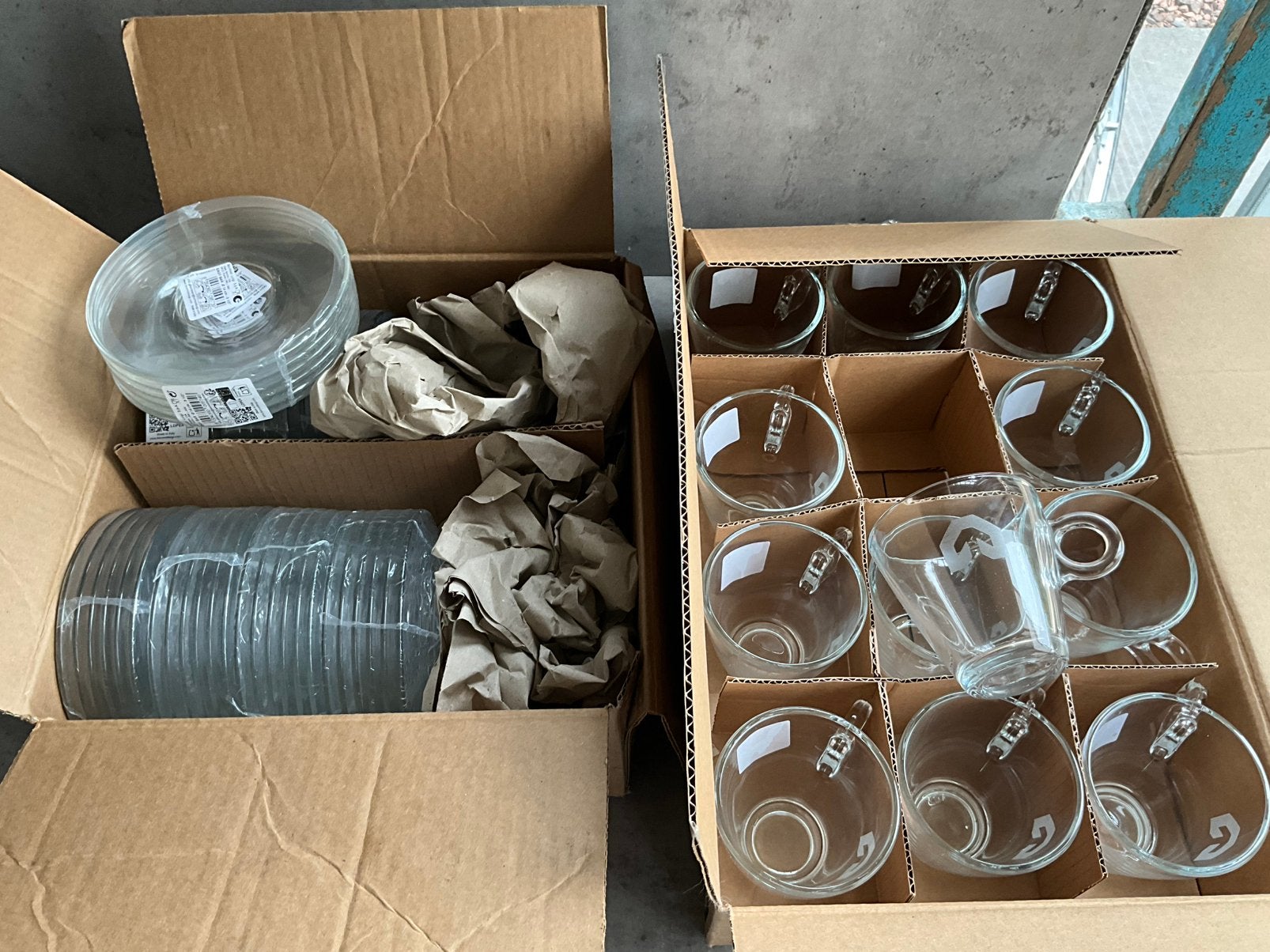Bormioli Easy Bar glas en schotel- partij, Auto-onderdelen, Ophalen, Nieuw