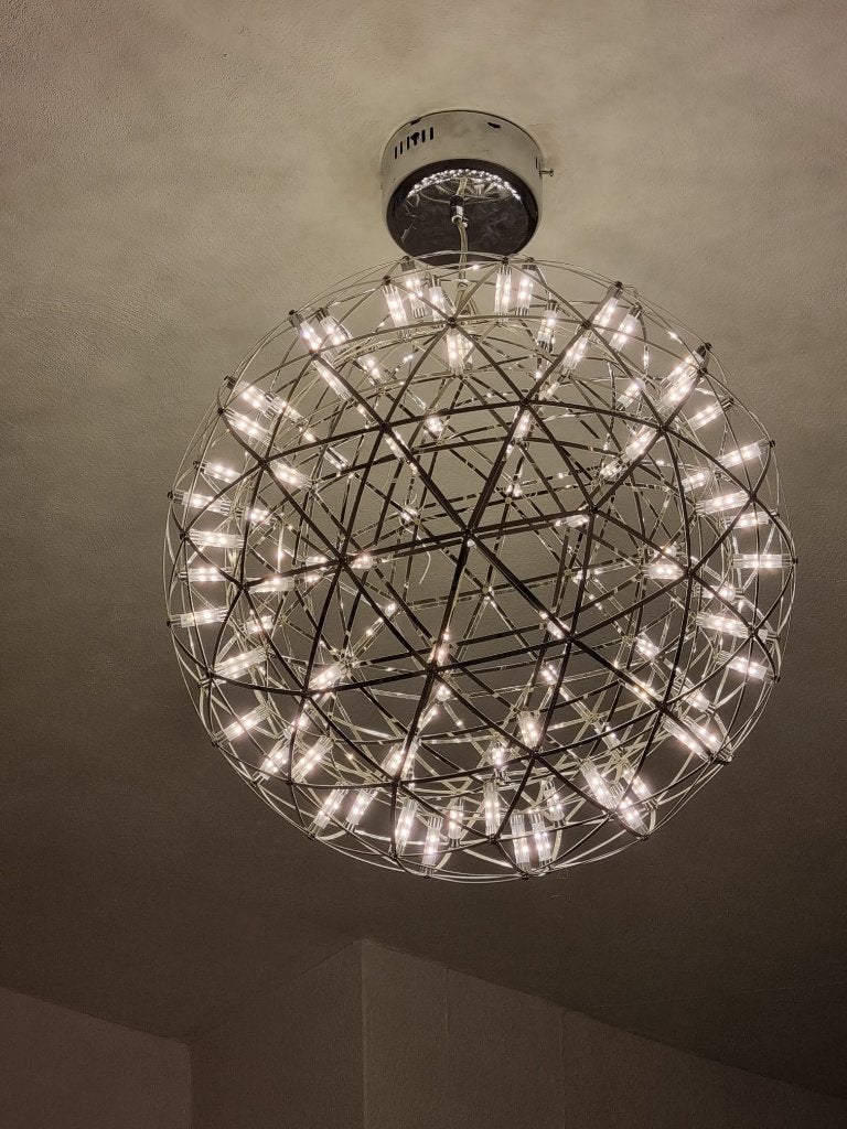 lamp met led geïnspireerd op Moooi, Ophalen of Verzenden, Gebruikt, Metaal, Overige fittingen