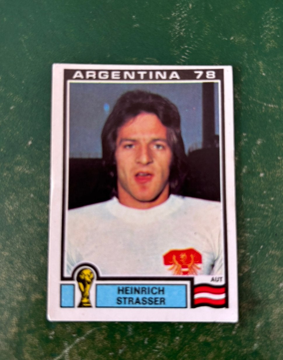 Panini plaatje Heinrich Strasser Oostenrijk WK 78, Ophalen of Verzenden