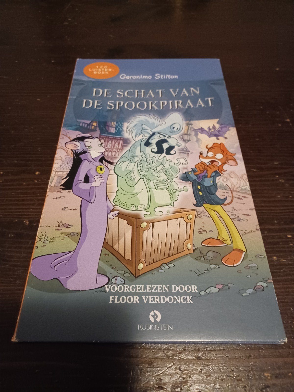 Geronimo Stilton - De schat van de spookpiraat, luisterboek, Boeken, Kind, Geronimo Stilton, Cd, Ophalen of Verzenden
