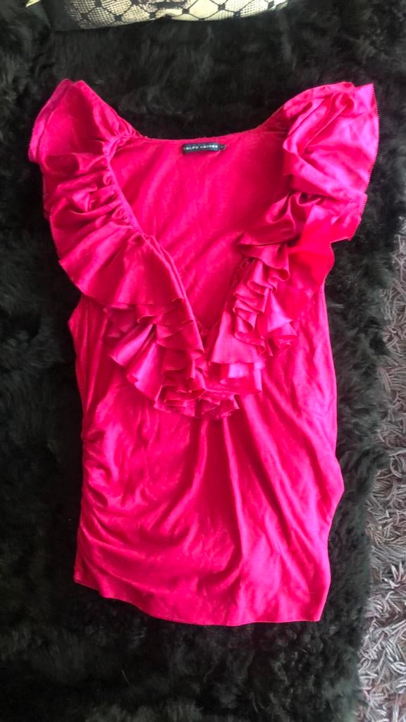 Ralph Lauren top roze L, Maat 38/40 (M), Ophalen of Verzenden, Zo goed als nieuw, Roze