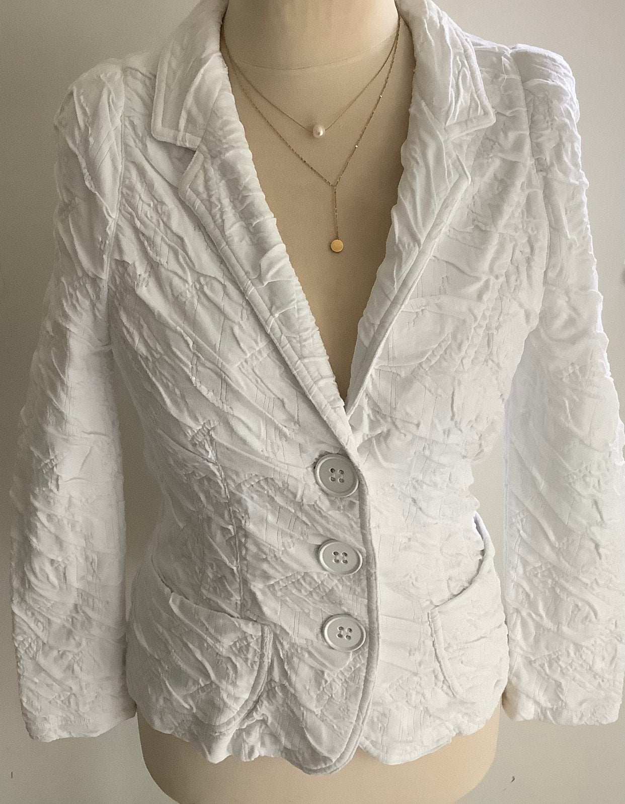 ML Collections blazer maat 38/40 kleur wit, Ophalen of Verzenden, Nieuw, Maat 38/40 (M), Wit
