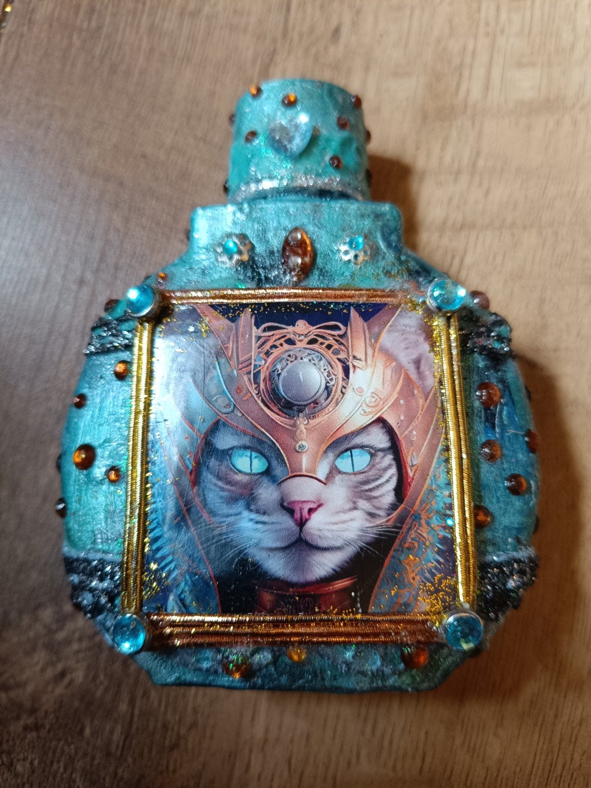 Cat Steampunk Style, Ophalen of Verzenden, Nieuw, Rond, Overige materialen