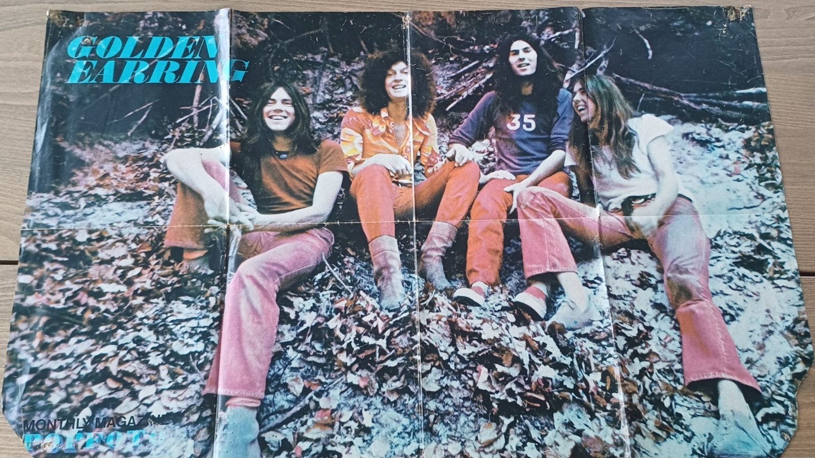 Poster - Golden Earring - 85 x 53 cm. - zie foto, Verzamelen, Posters, Ophalen of Verzenden, Gebruikt, Rechthoekig Liggend, Muziek