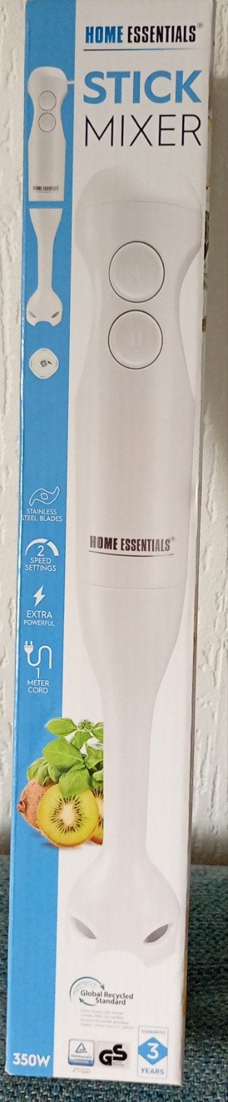 Home Essentials Staafmixer - 350W, 2 snelheden, RVS messen, Ophalen