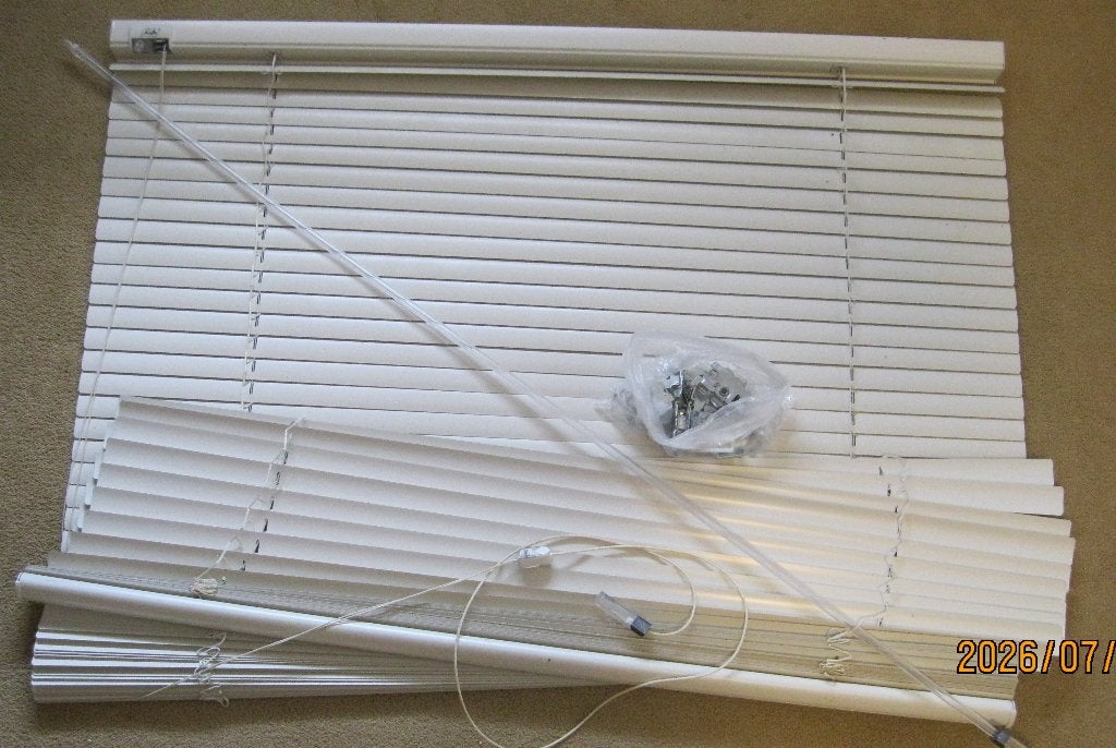 Luxaflex 25 mm 4 x b815 en h1855 mm, Huis en Inrichting, Ophalen, Wit, Metaal, Lamellen
