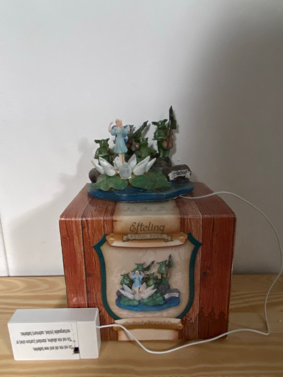 Efteling Indische Waterlelies lampje - draait rond, Ophalen of Verzenden, Gebruikt, Gebruiksvoorwerp