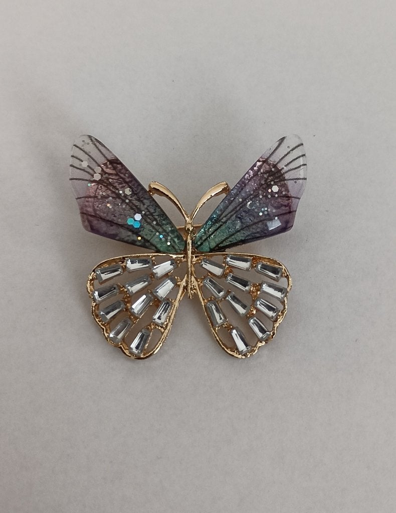 Vlinder broche, Overige materialen, Overige kleuren, Minder dan 4 cm, Nieuw