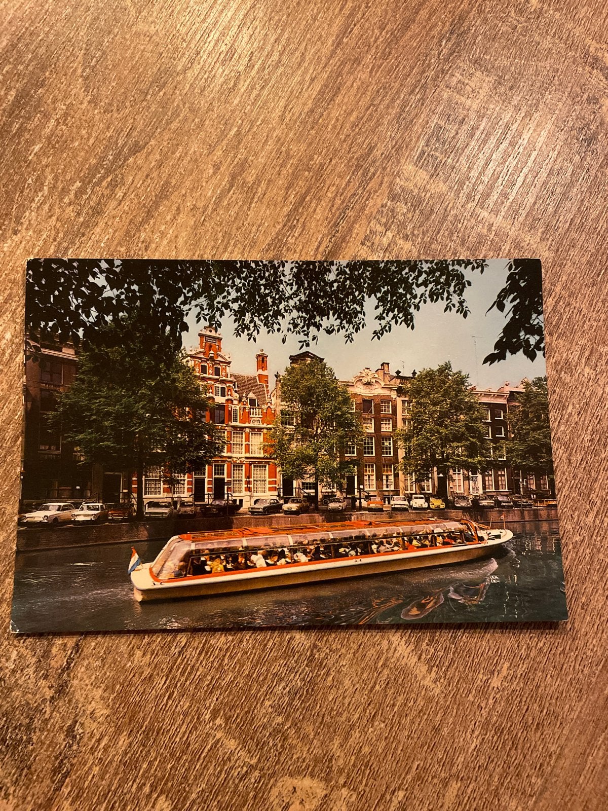 Vintage Ansichtkaart Amsterdam Herengracht 1975, Ophalen of Verzenden, 1960 tot 1980, Gelopen, Noord-Holland