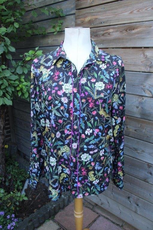 Blouse zwart/ kleur Dante 6 mt 3 (M) Vaste prijs, Zwart, Ophalen of Verzenden, Zo goed als nieuw, Maat 38/40 (M)