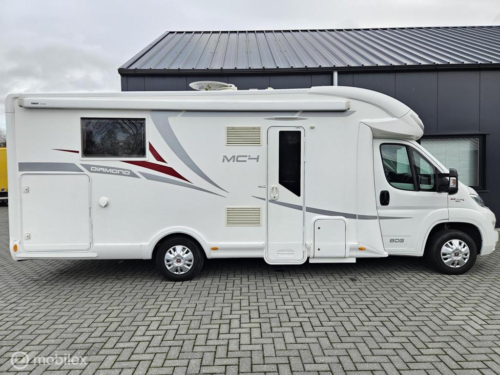Mc louis MC4 80G 2017 ☆Euro6, queensbed, hefbed & 2x Airco, Luifel, 7 tot 8 meter, Bedrijf, Schotel