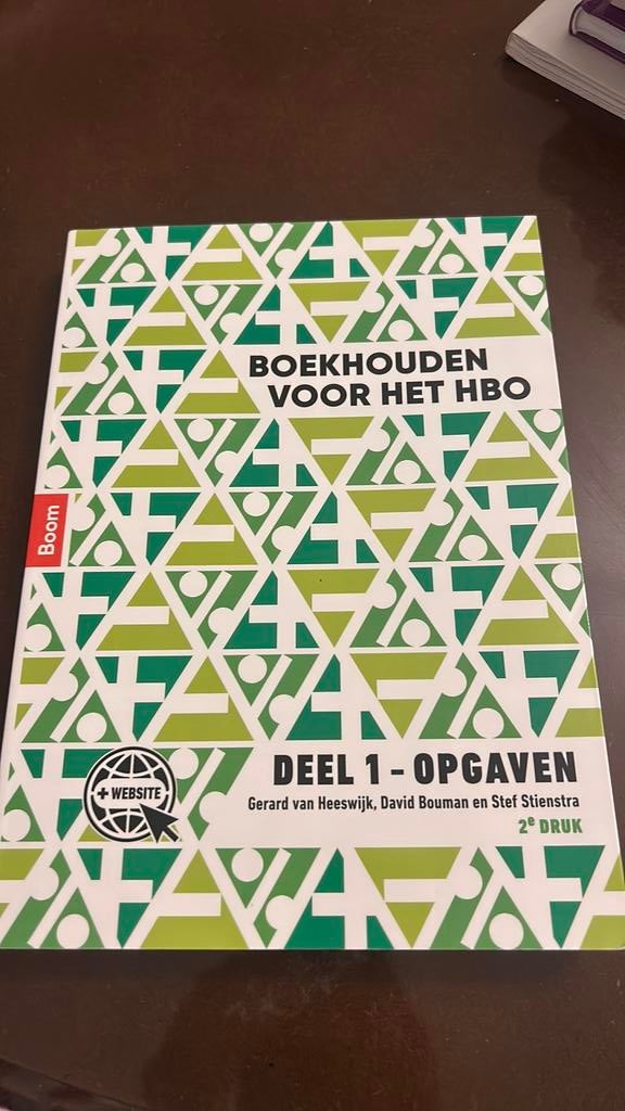 Boekhouden voor het hbo deel 1. Opgavenboek, Gerard van Heeswijk, Ophalen of Verzenden, Zo goed als nieuw, Nederlands