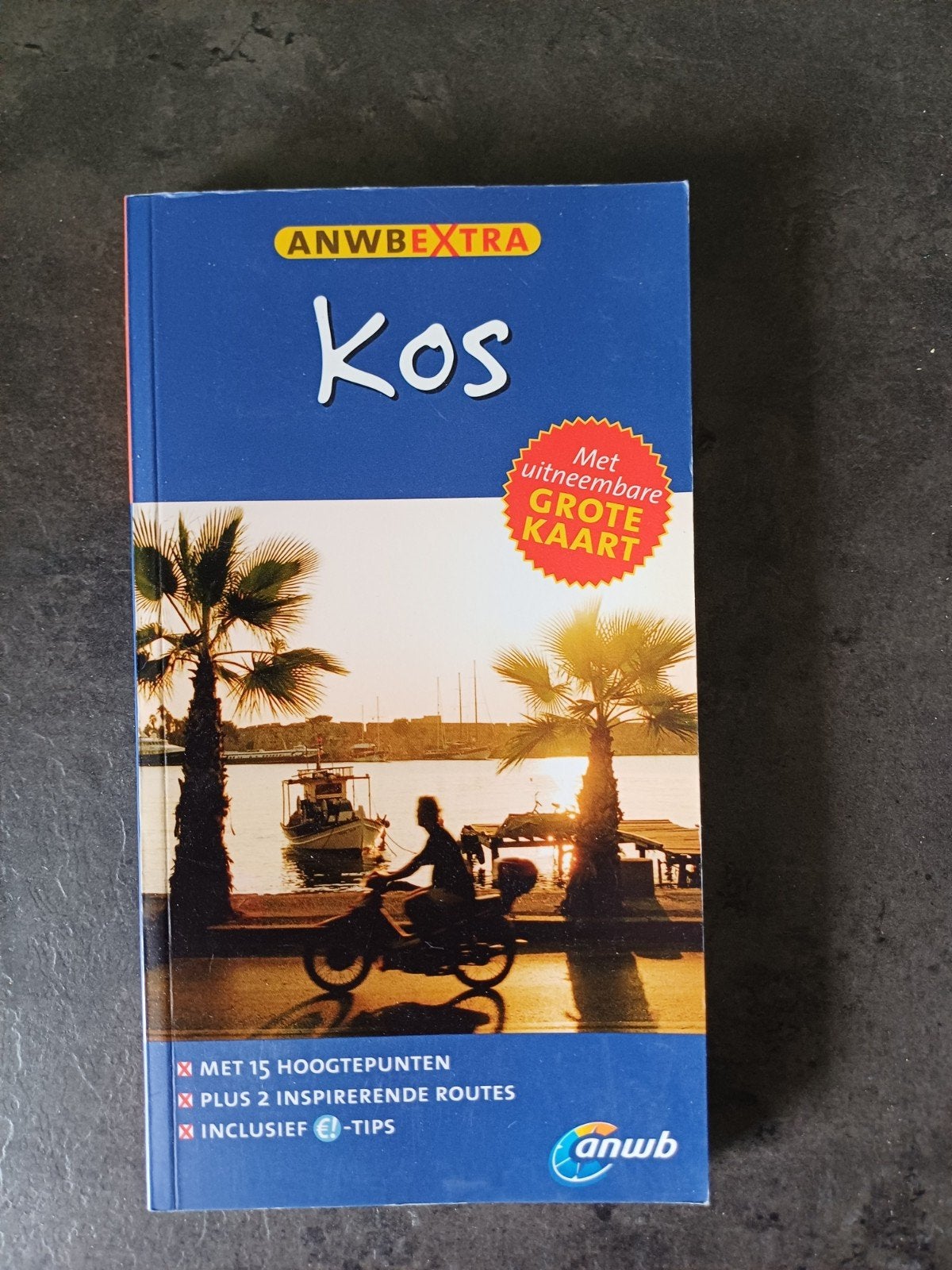 ANWB Extra Kos Reisgids met uitneembare kaart, Europa, Ophalen of Verzenden, Zo goed als nieuw, Reisgids of -boek
