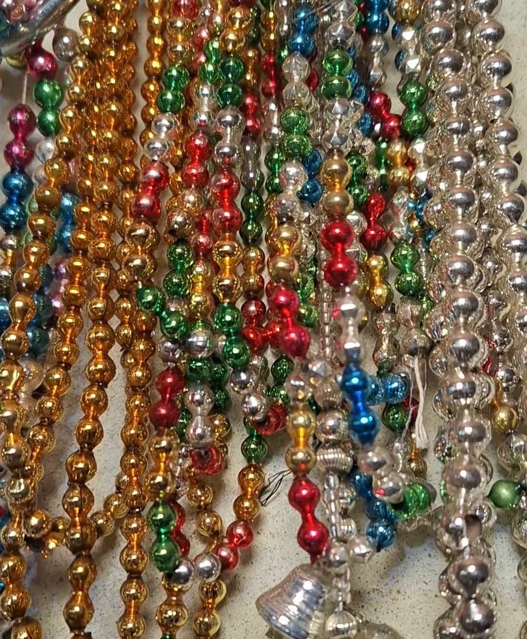 oude antiek vintage kralen kralenslinger kerstkralen kerst, Diversen, Ophalen of Verzenden, N, T, V