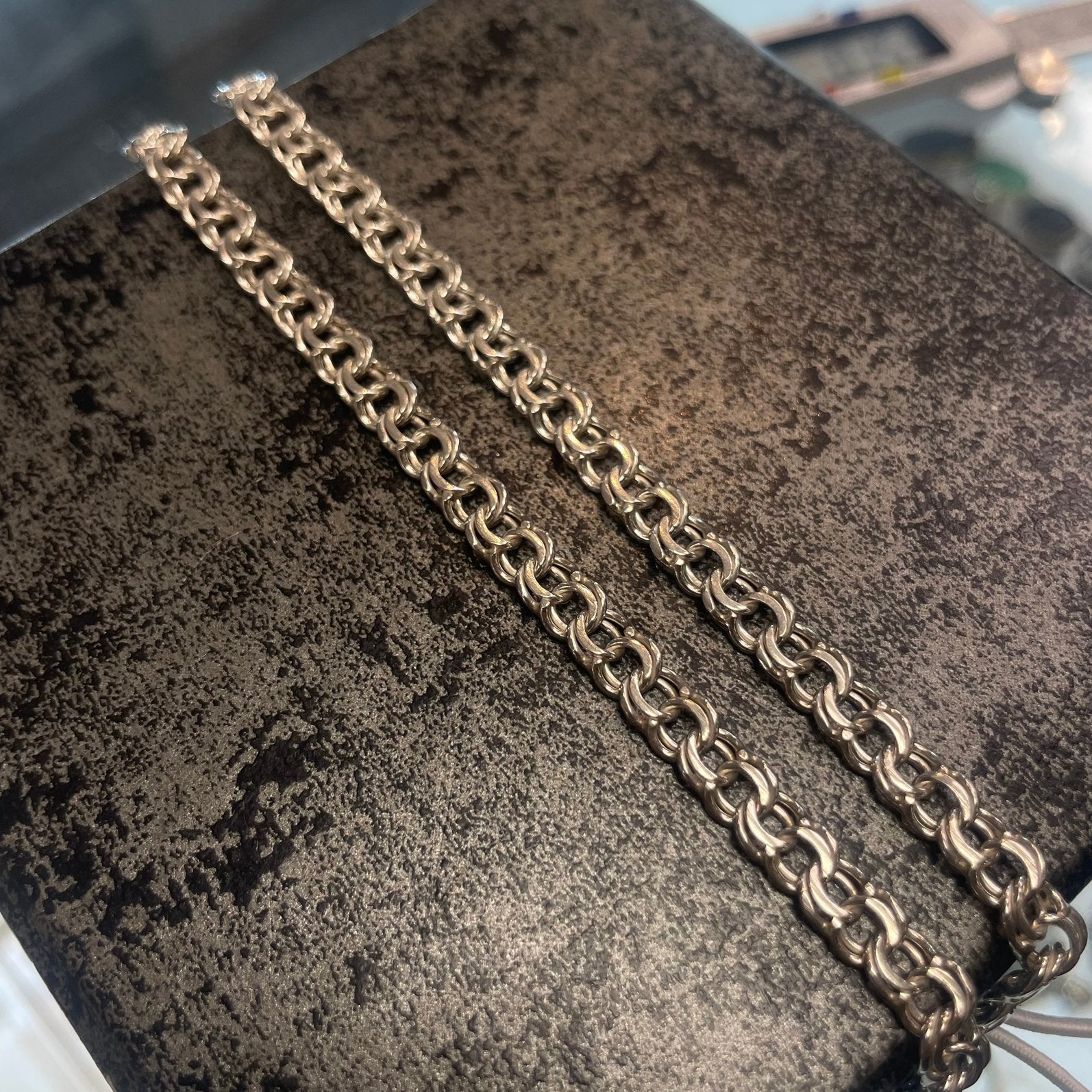 Zilveren gourmet ketting, Sieraden, Tassen en Uiterlijk, Kettingen, Ophalen of Verzenden, Nieuw, Zilver, Zilver