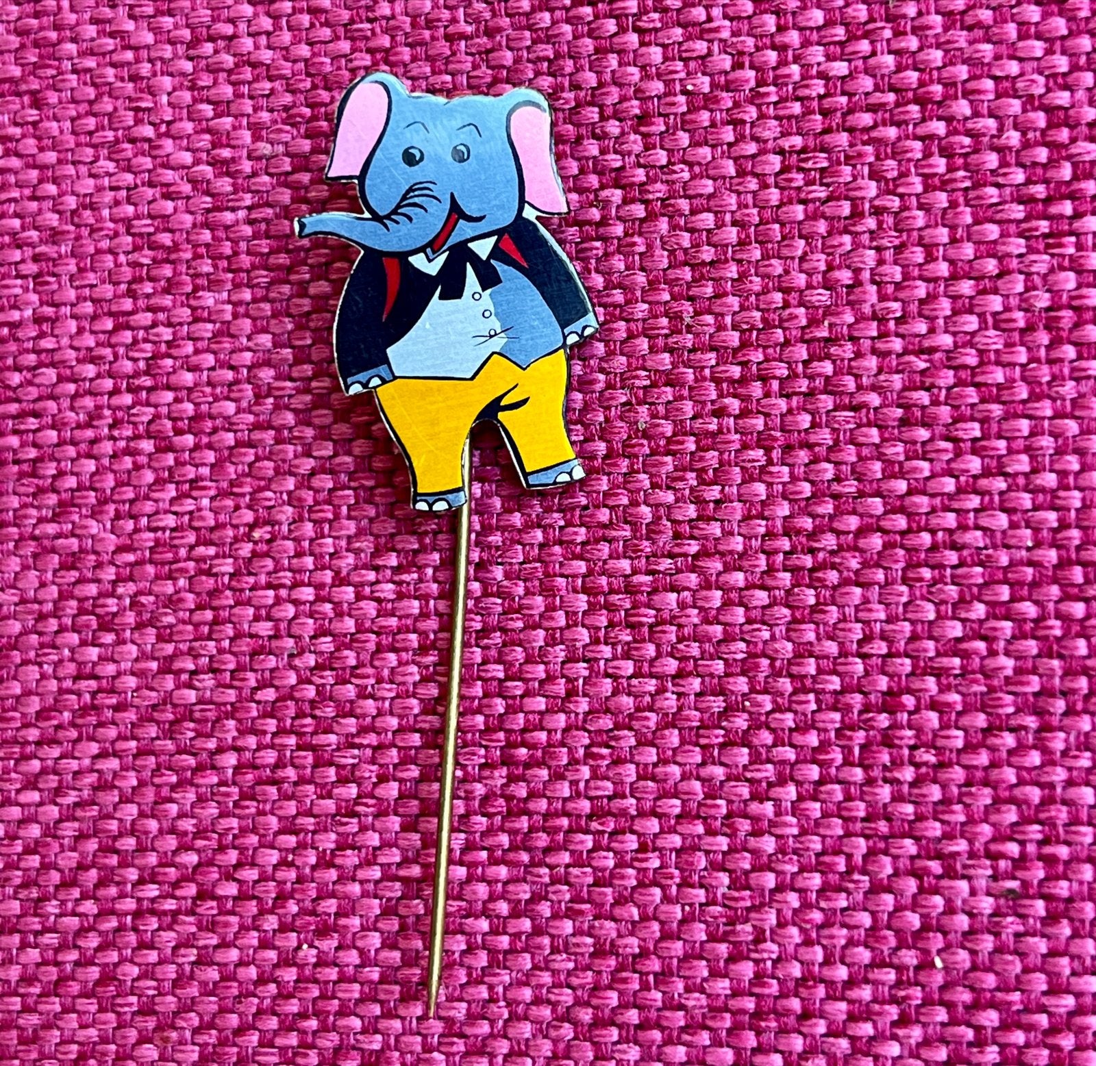 Vintage Speldje steekspeld Flapoor Olifant van Flipje, Verzamelen, Ophalen of Verzenden, Zo goed als nieuw, Figuurtje, Speldje of Pin