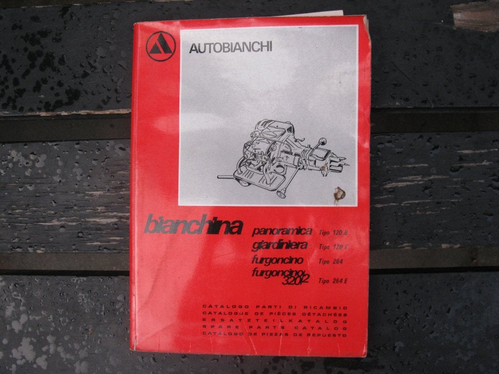 Onderdelen catalogus autobianchi, Ophalen of Verzenden