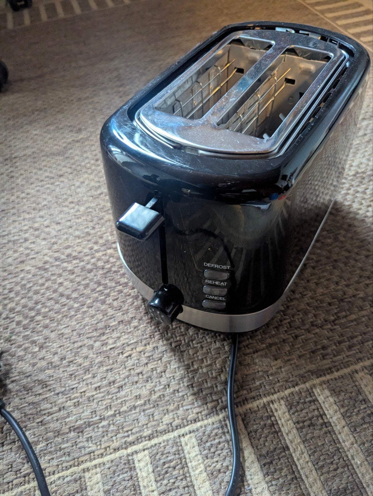 Michelino Broodrooster Zwart - 720-850W, Ophalen, Gebruikt, Uitneembare kruimellade