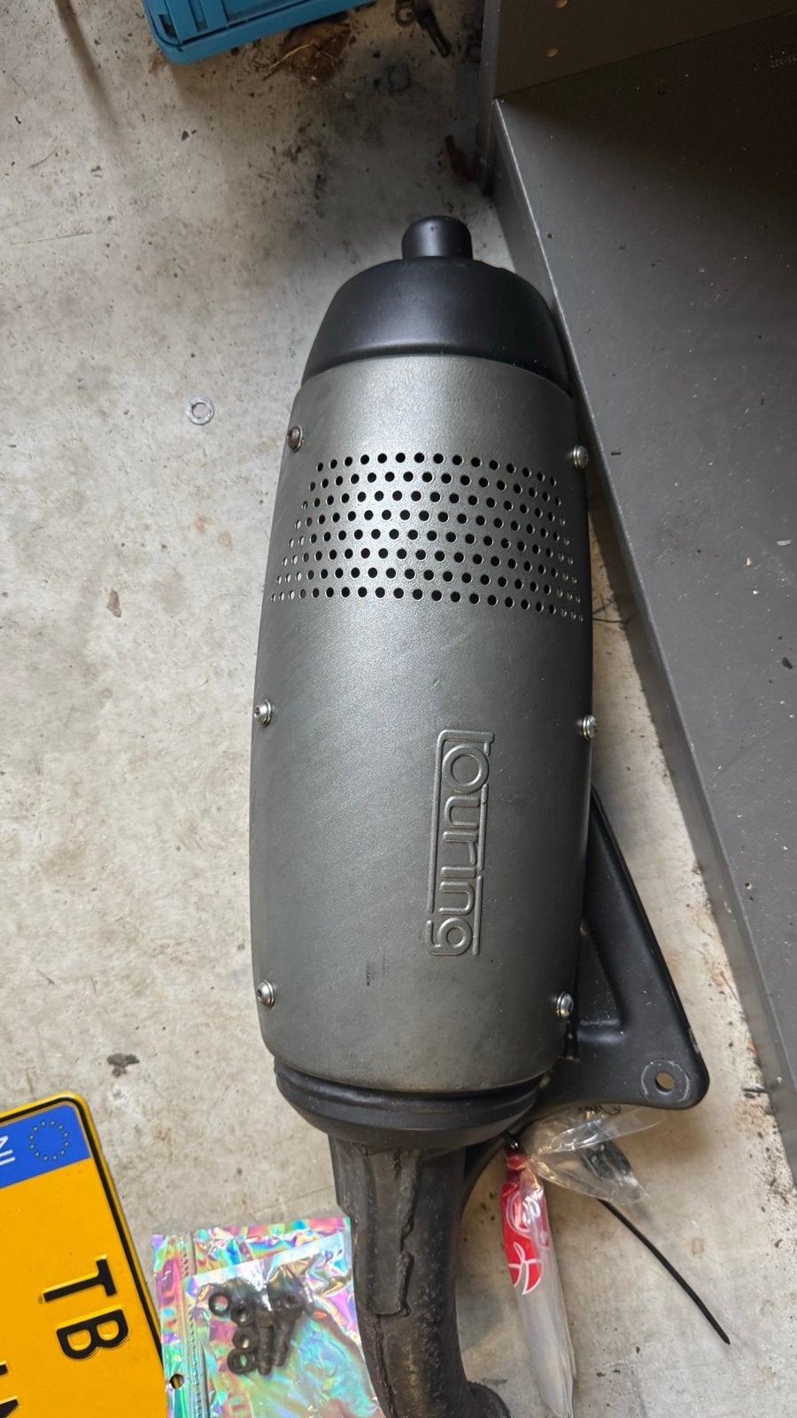 Leovince Touring 6-punts uitlaat Piaggio/Gilera 125/180, Zo goed als nieuw, K, K, K
