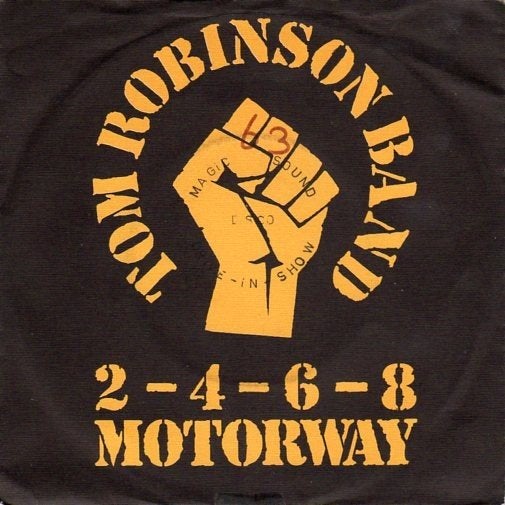 Tom Robinson Band ‎– 2-4-6-8 Motorway (1977), Gebruikt, Fotohoes, 7 inch, Ophalen of Verzenden