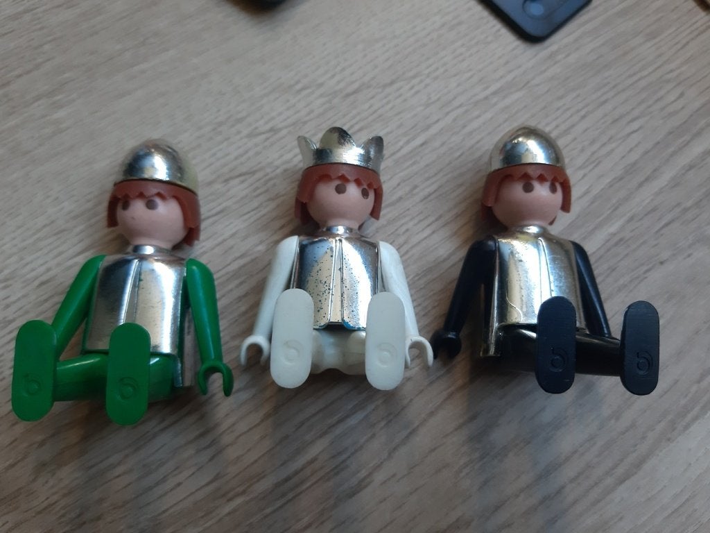 Vintage Playmobil: Ridders (Set 3130x of 3261x?), Gebruikt, Complete set, Ophalen of Verzenden, Figuren