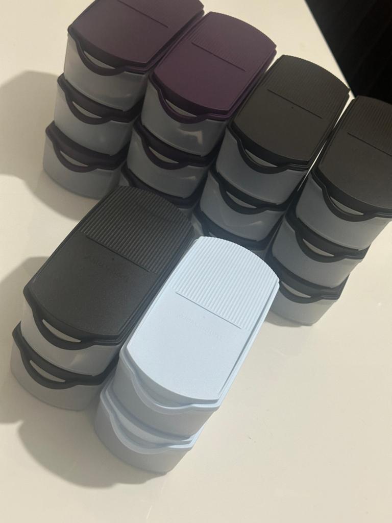 tupperware ruimtemaker 350ml paars blauw of zwart, Ophalen of Verzenden, Nieuw, Blauw, Overige typen