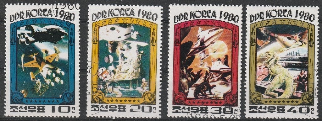 4885. Noord Korea 2003/06 gest. Ruimtevaart, Ophalen of Verzenden, Gestempeld, Oost-Azië