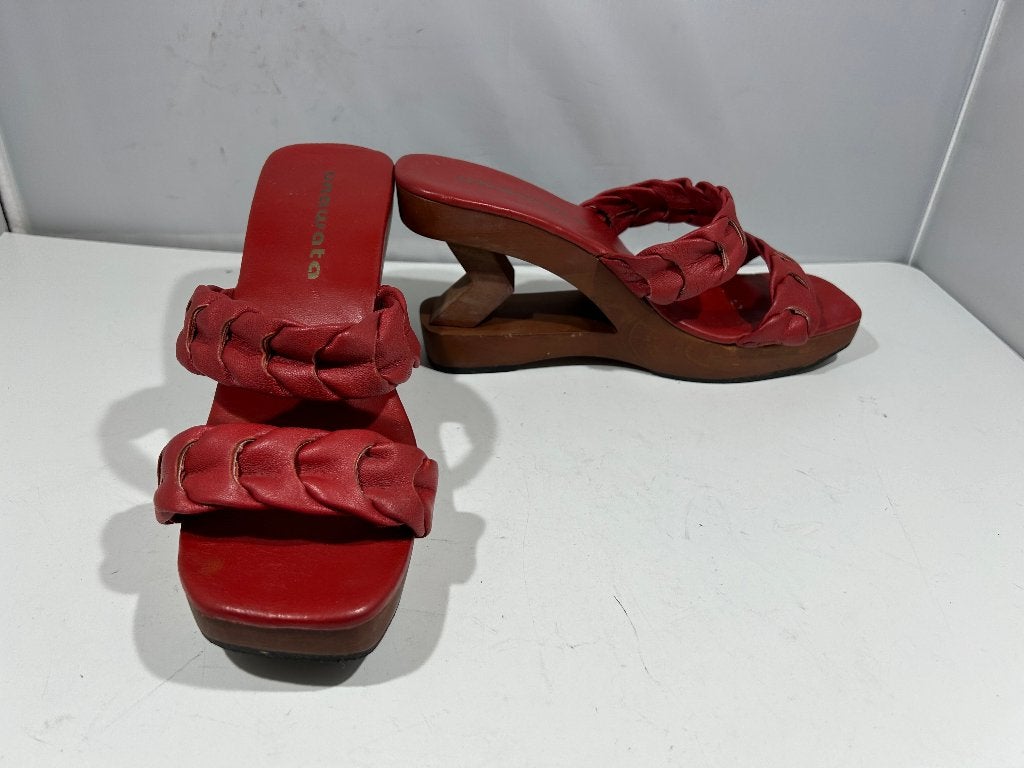 Unawata, maat 40 extravagante houten instappers   ., Kleding | Dames, Unawata, Verzenden, Overige typen, Gedragen