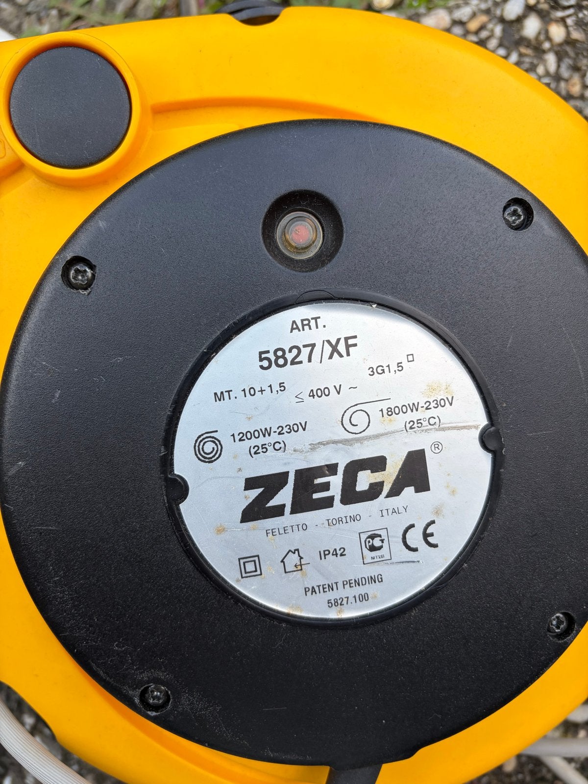 Zeca 5827/XF Kabelhaspel - 10m, 230V, IP42, Ophalen, Gebruikt, Overige merken, Kabelhaspel
