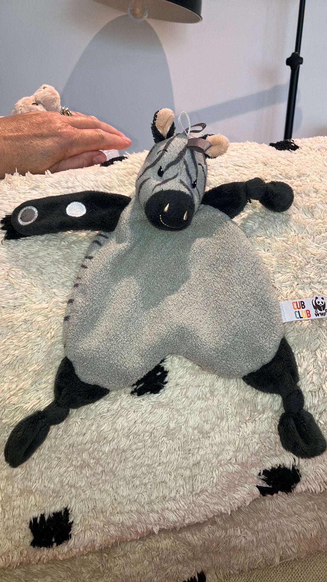 Wwf ziko the zebra cub club knuffeldoekje, Ophalen, Zo goed als nieuw, Overige typen