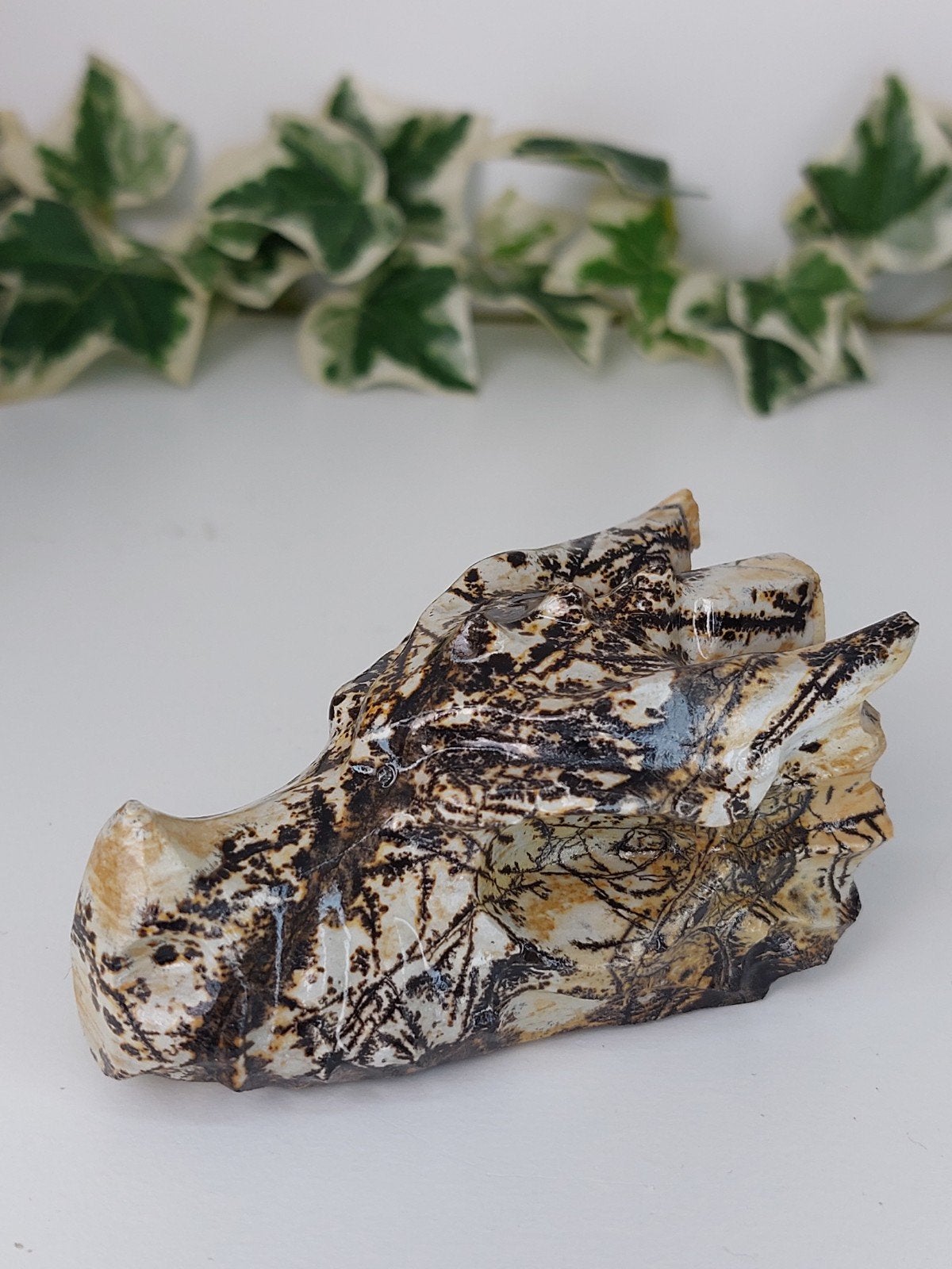 Dendriet jaspis draak 2, Ophalen of Verzenden, Nieuw