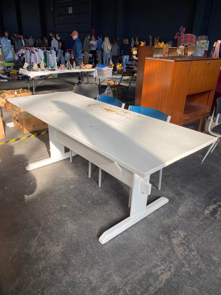 Vintage Zweeds Bockbord, Ophalen, 50 tot 100 cm, Zo goed als nieuw, Grenenhout