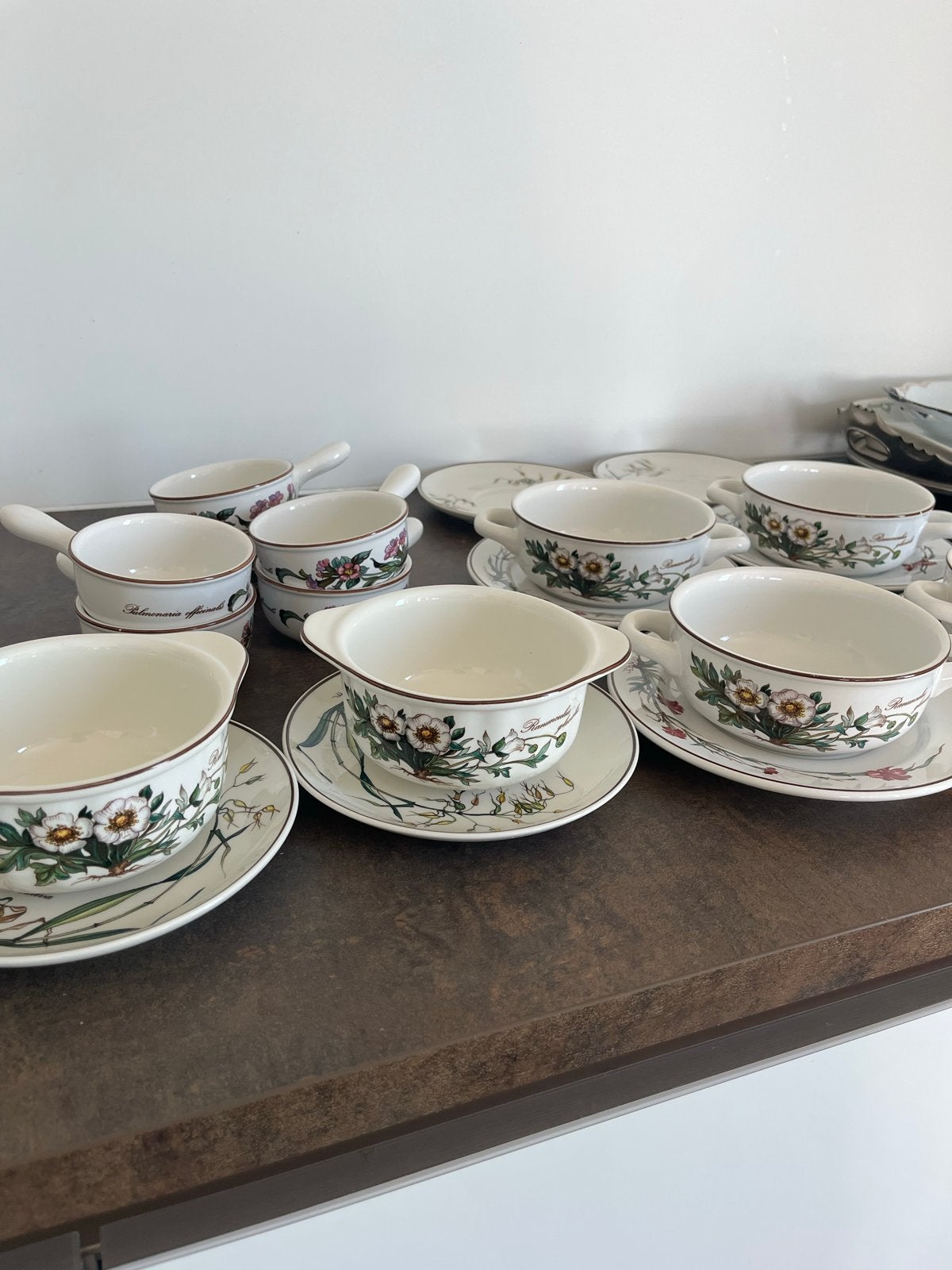 Villeroy & Boch Botanica soepkommen met schotels, Ophalen, Klassiek, Villeroy & Boch, Zo goed als nieuw