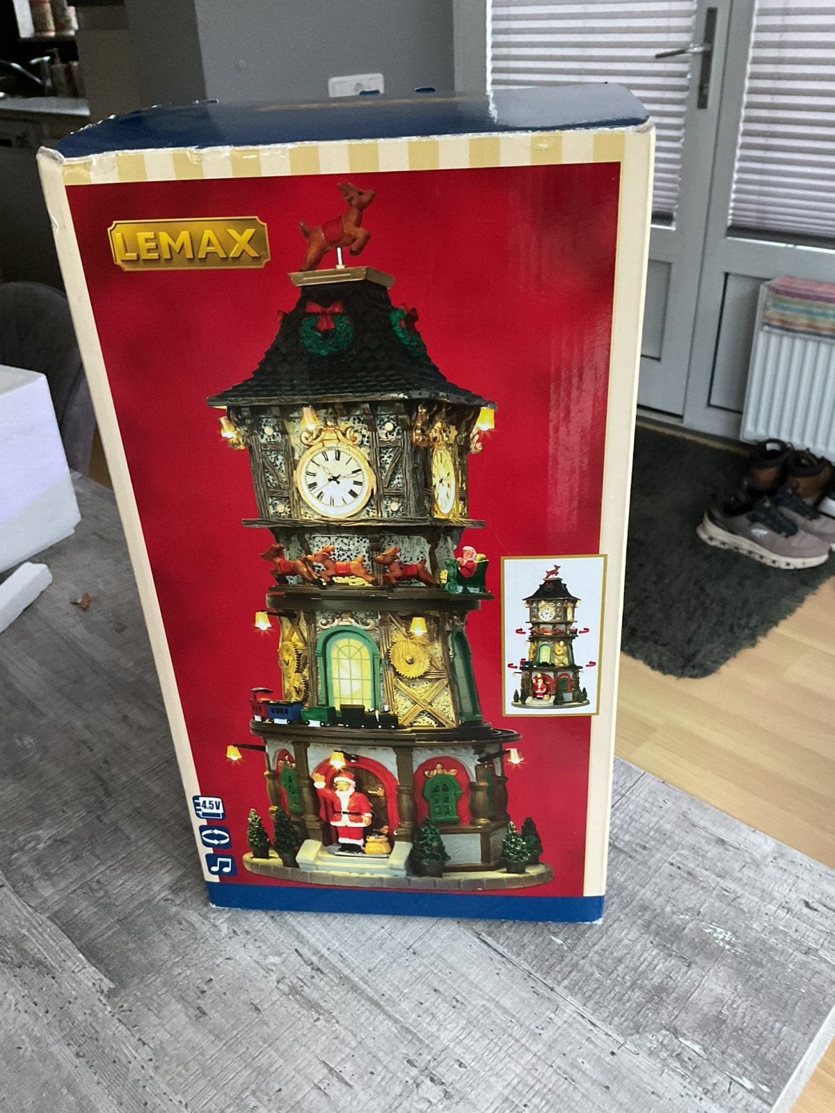 Lemax christmas clock tower, Ophalen of Verzenden, Gebruikt