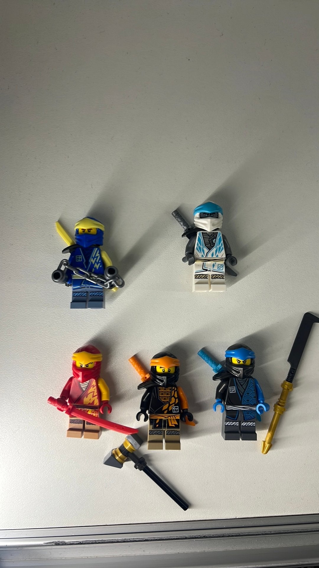 LEGO NINJAGO Core Minifigure Pack -Jay, Kai, Cole, Zane, NYA, Ophalen of Verzenden, Zo goed als nieuw