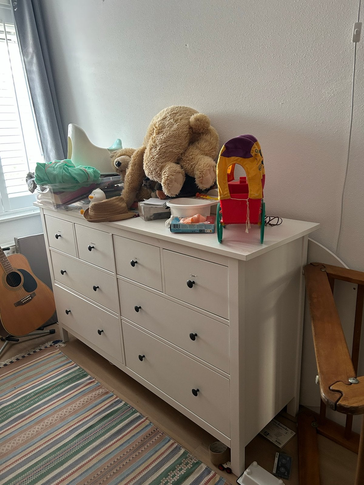 Zgan IKEA Hemnes commode ladekast wit met 8 lades -, Ophalen, Zo goed als nieuw