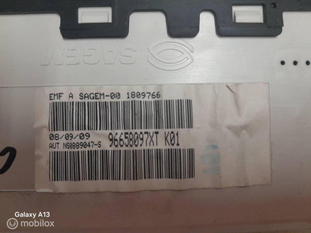 Interieurdisplay Peugeot 206 96658097XT, Auto-onderdelen, Gebruikt, Ophalen of Verzenden