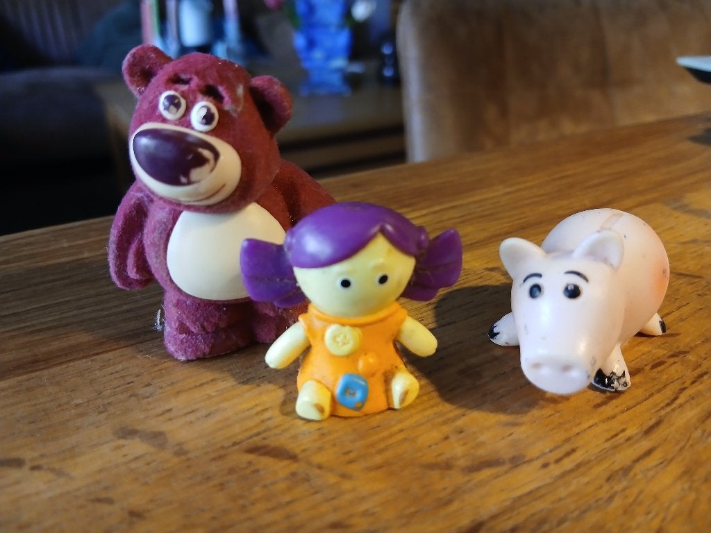 3 Toy Story figuurtjes, Ophalen of Verzenden, Zo goed als nieuw