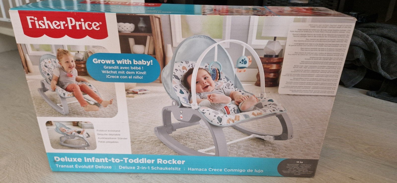 Fisher-Price Deluxe Infant-to-Toddler Rocker, Kinderen en Baby's, Ophalen, Fisher-Price, Gebruikt, Wipstoel