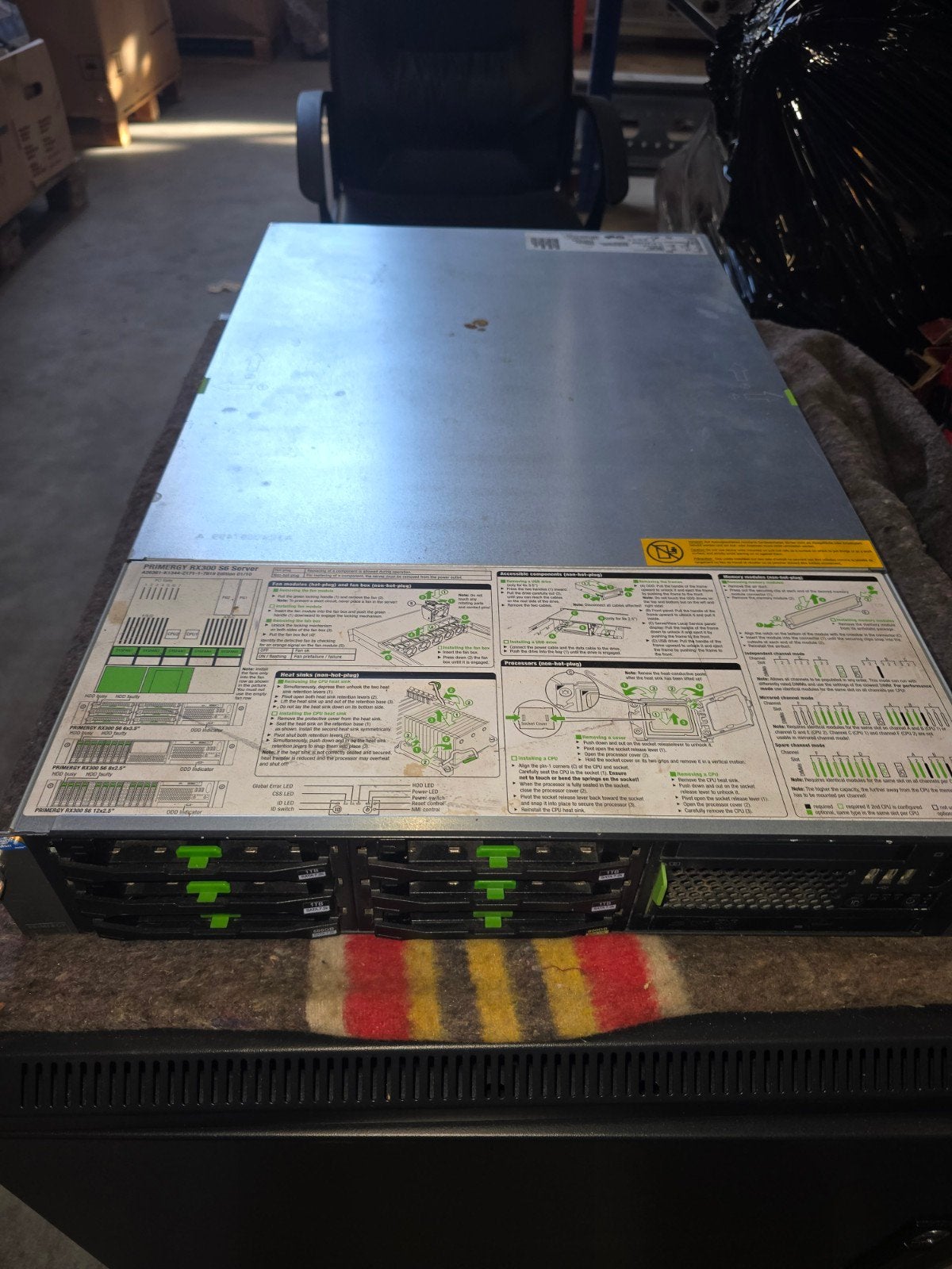Fujitsu PRIMERGY RX300 S6 Server - Krachtige Rack Server, Gebruikt, Minder dan 4 GB, Hot swappable onderdelen, Onbekend