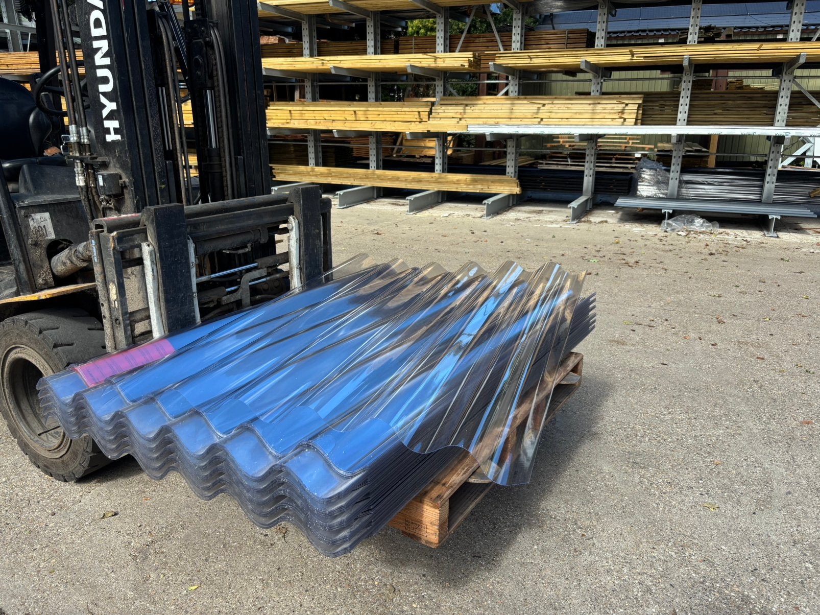 Polycarbonaat golfplaten transparant 110x153cm 50% Korting!, Kunststof, Overige kleuren, Nieuw, Ophalen of Verzenden