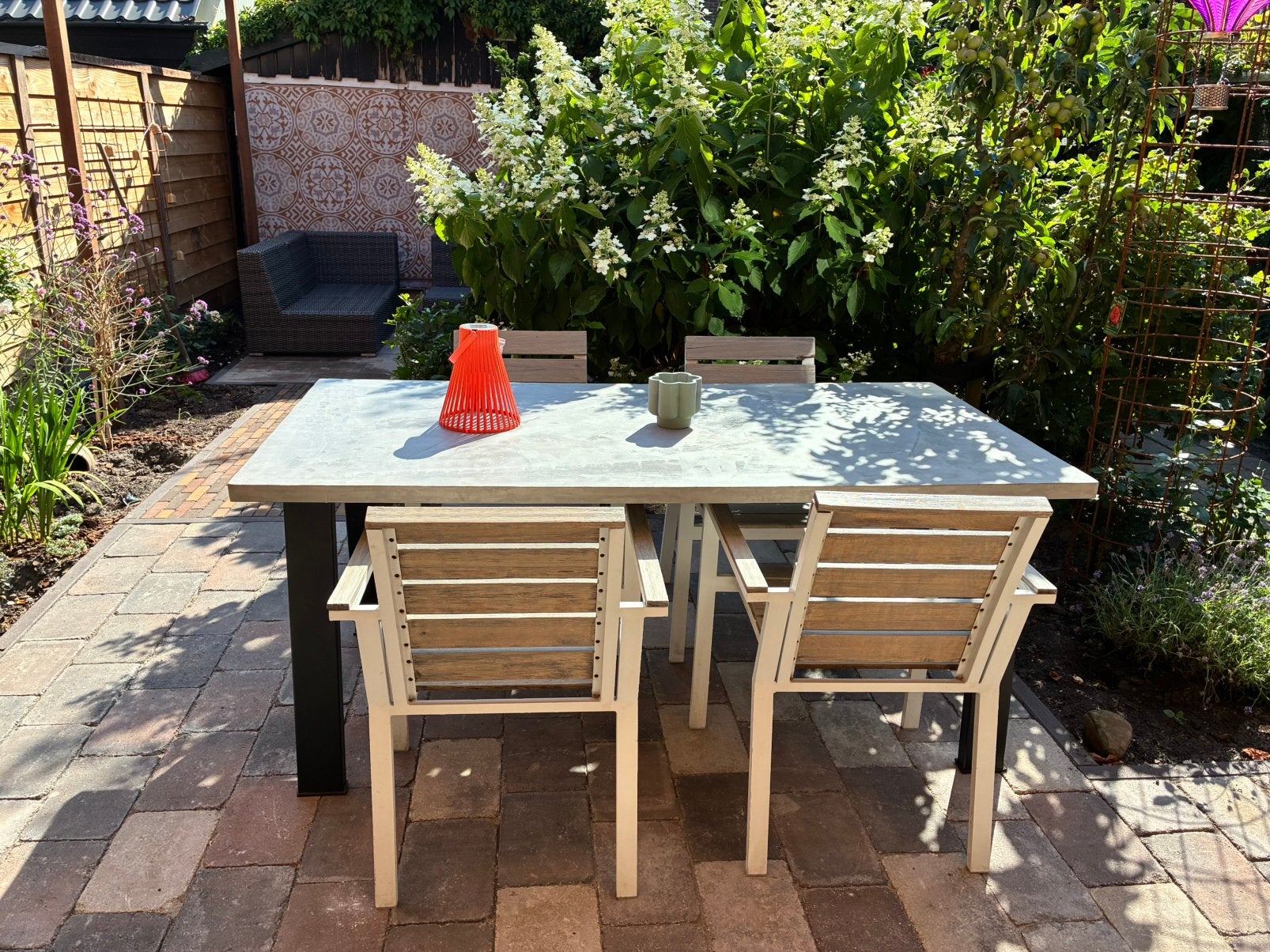 Eettafel maar zou ook mooi staan op uw terras, Ophalen, Gebruikt, Rechthoekig, Overige materialen