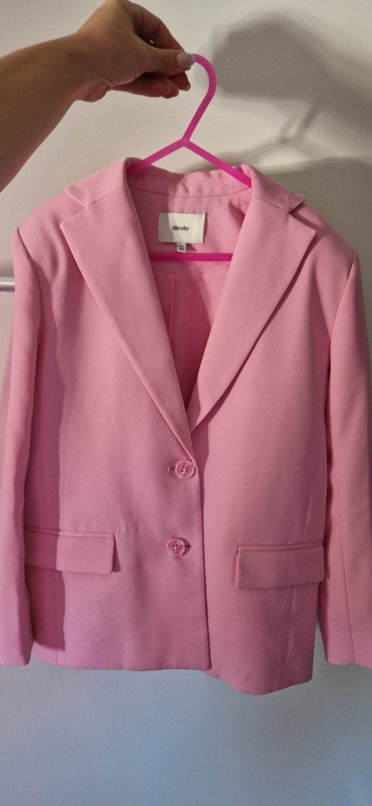 shoeby roze blazer 134/140, Meisje, Ophalen of Verzenden, Zo goed als nieuw, Shoeby