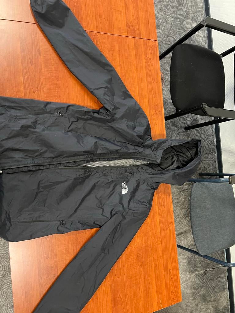 The North Face TEEN ZIPLINE RAIN JACKET UNISEX - Zwart, Ophalen of Verzenden, Zo goed als nieuw, Maat 46/48 (XL) of groter, Zwart